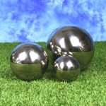 Edelstahlkugeln - je 1 x 13 cm, 18 cm und 25 cm Durchmesser