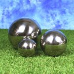 Edelstahlkugeln - je 1 x 8 cm, 13 cm und 18 cm Durchmesser
