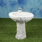 Vogelbad mit Fuß +1 Vögele