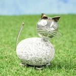 Steintier Katze mit Wackelkopf mini