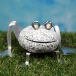 Steintier Frosch - flach