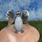 Steinengel micro - Granit eiförmig, Oberfläche unbehandelt